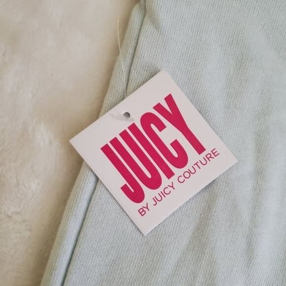 Juicy by Juicy Couture womens shirt dress Boulevard light Blue Ruffle Sleeve new - Picture 9 of 13